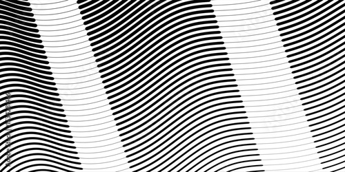 Thin line halftone gradient texture. Fading vertical stripe gradation background. Repeating wide pattern backdrop. Black parallel lines wallpaper for overlay, print, cover, banner, poster. Vector