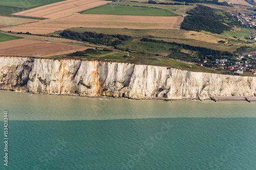 Εκτύπωση καμβά vue aérienne de falaise près de Dieppe en France