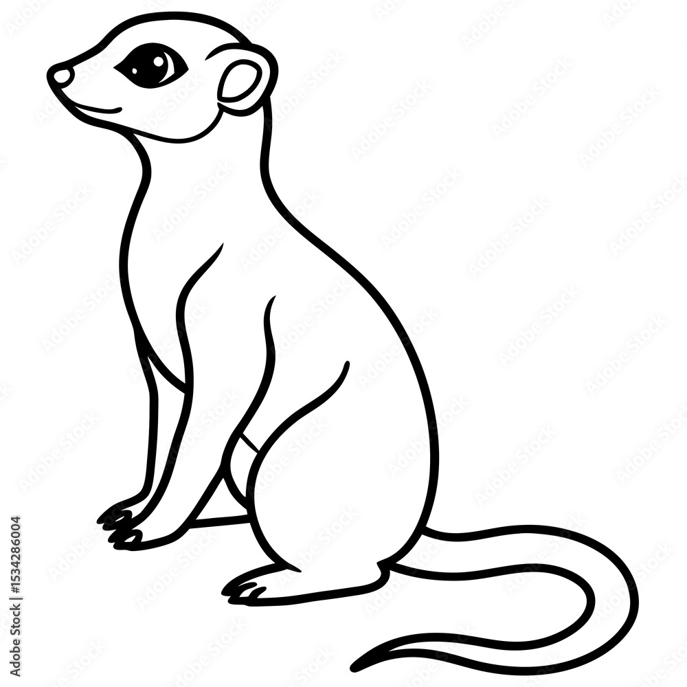 Meerkat Outline Design Meerkat Outline Design