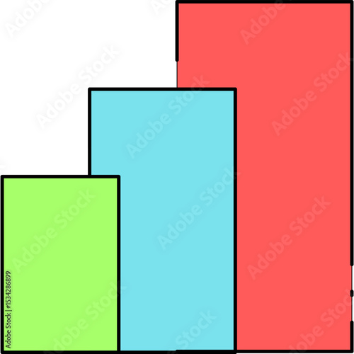Stats single icon vector illustration