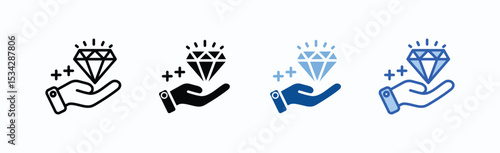 Asset icon sheet multiple style collection isolated vector