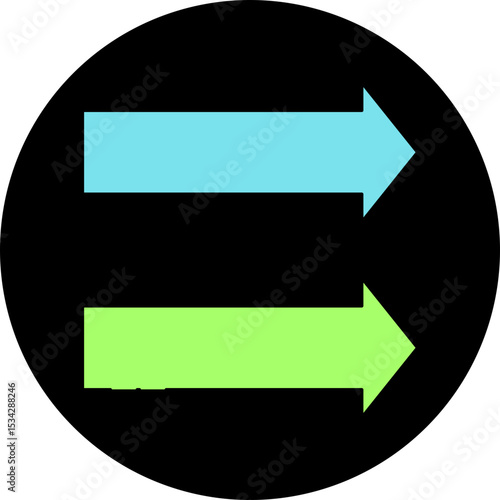 Direction single icon vector illustration