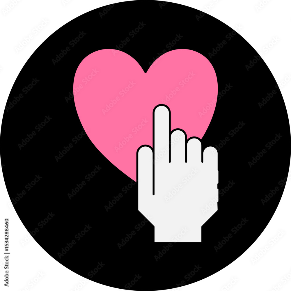 Obraz premium Love single icon vector illustration