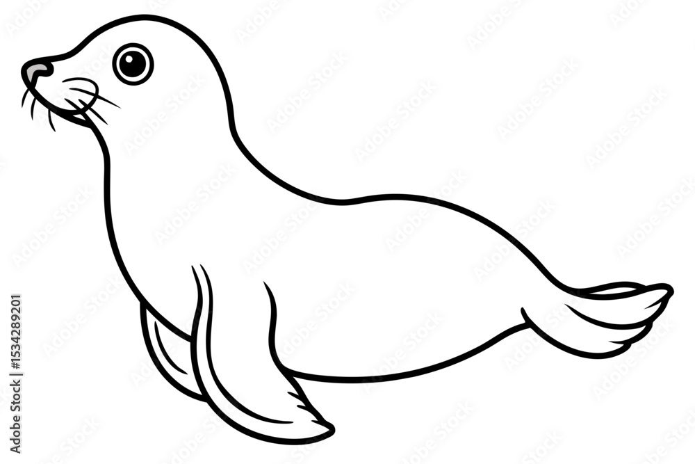 Seal Silhouette Art Seal Silhouette Art