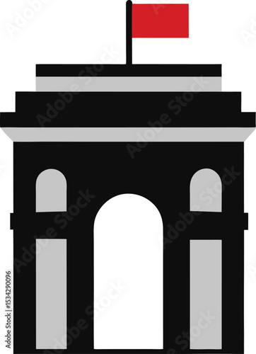silhouette of a gate