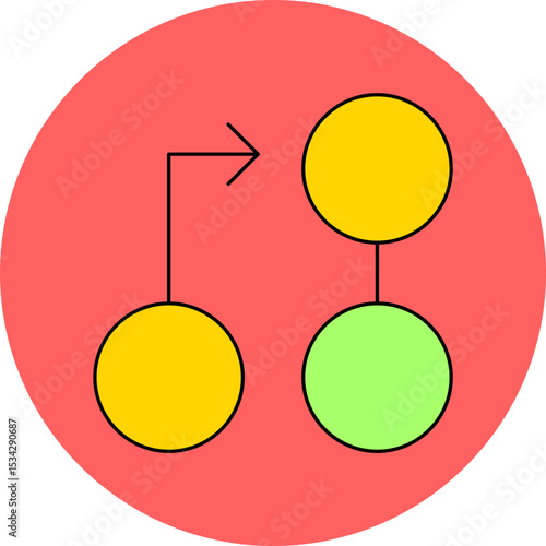 Network single icon vector illustration