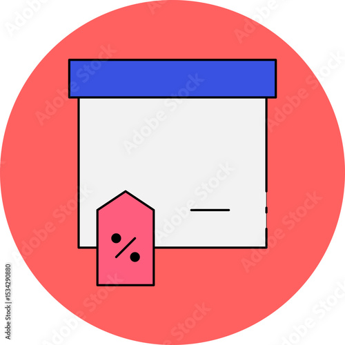Tags single icon vector illustration
