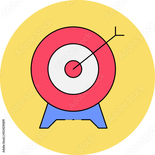 Target single icon vector illustration