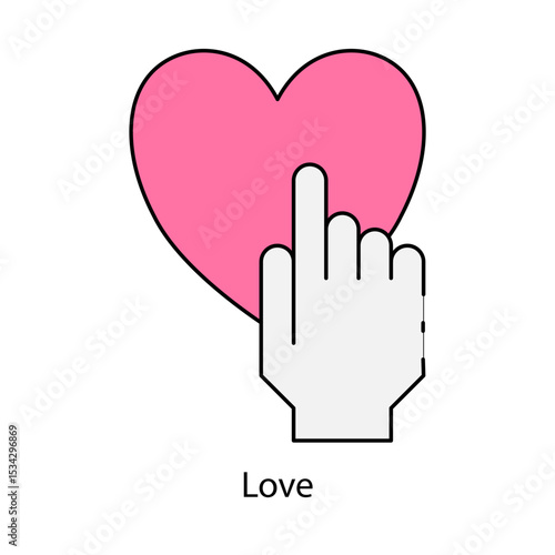 Love single icon vector illustration