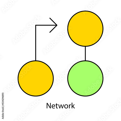Network single icon vector illustration