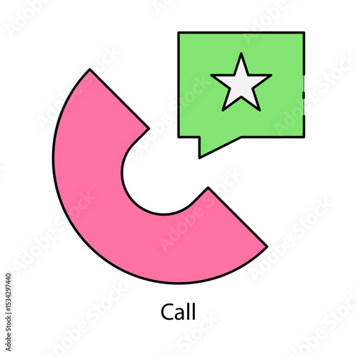 Call single icon vector illustration