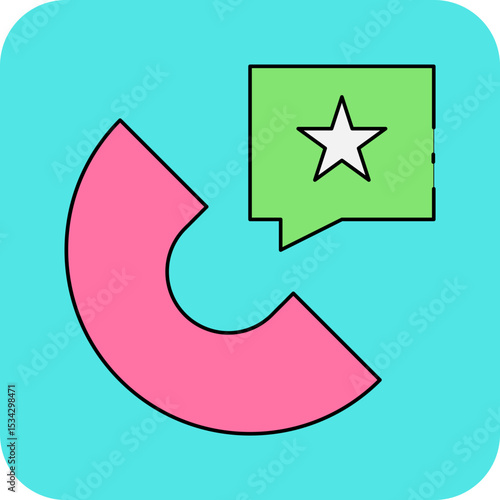 Call single icon vector illustration