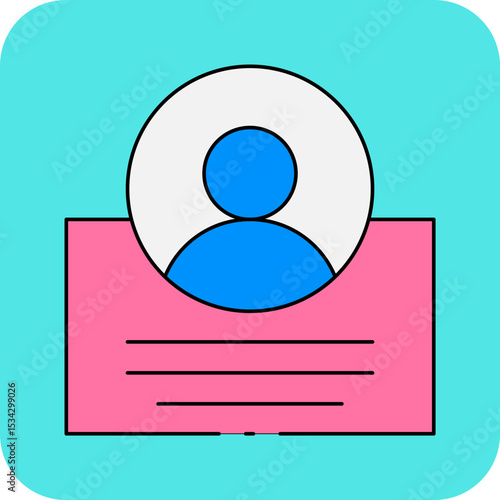 Profile single icon vector illustration