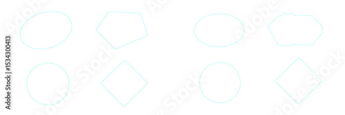 Free Download Shapes in various forms displayed on a light background for educational purposes and shape recognition practice - GFXLoad