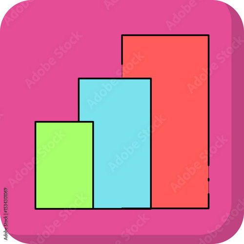 Stats single icon vector illustration
