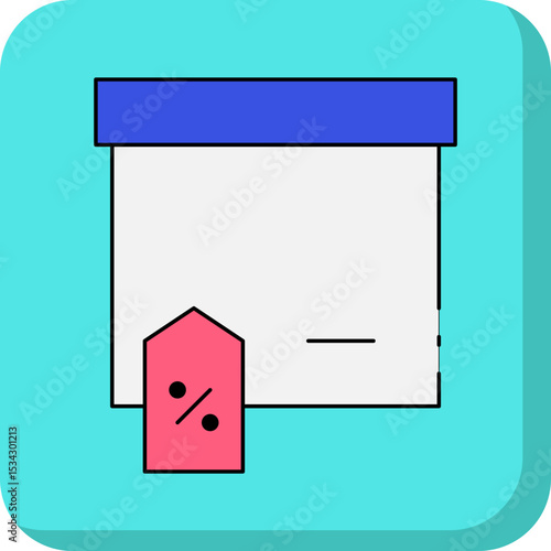 Tags single icon vector illustration