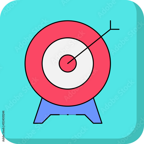 Target single icon vector illustration