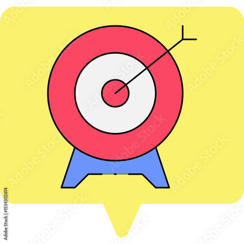 Target single icon vector illustration