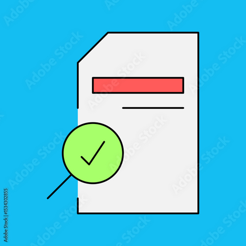 Document single icon vector illustration