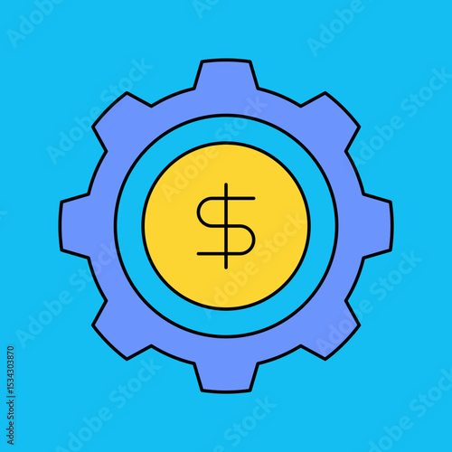 Setting single icon vector illustration