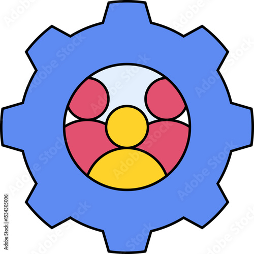 Group setting single icon vector illustration