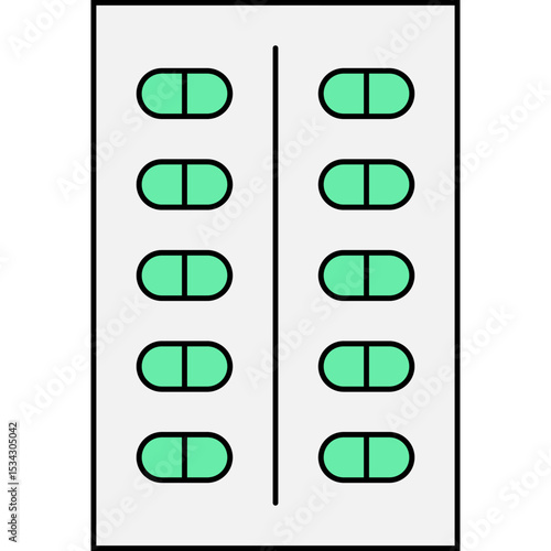 Medicine pills single icon vector illustration