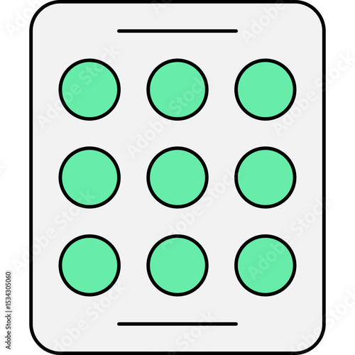 Medicine tablets single icon vector illustration
