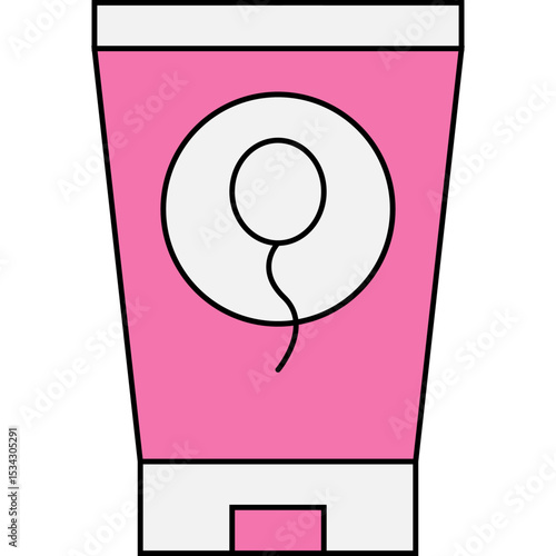 Sex cream single icon vector illustration