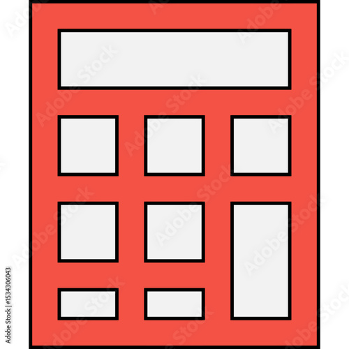 Calculator single icon vector illustration