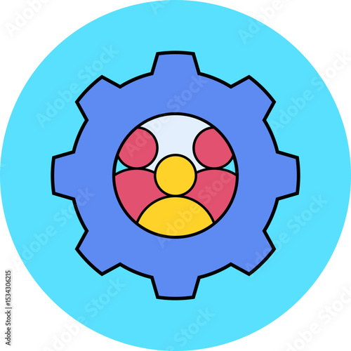 Group setting single icon vector illustration