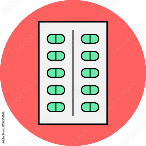 Medicine pills single icon vector illustration