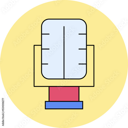 Microphone single icon vector illustration