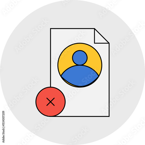 Document single icon vector illustration