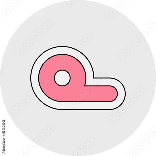 Mutton single icon vector illustration