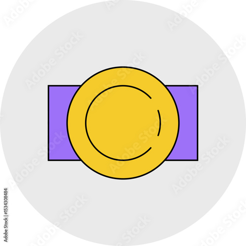 Belt single icon vector illustration