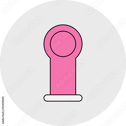 Dildos single icon vector illustration