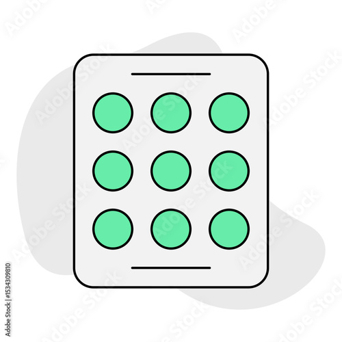 Medicine tablets single icon vector illustration