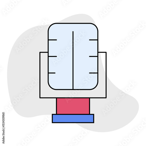 Microphone single icon vector illustration