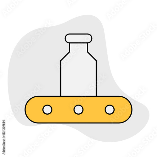 Milk bottle single icon vector illustration