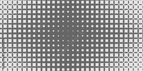 Horizontal halftone with grey rhombus pattern background. Vector Illustration.