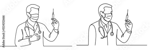 Health professional demonstrates vaccination techniques in a clean, clinical setting during daytime