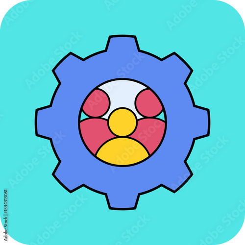 Group setting single icon vector illustration