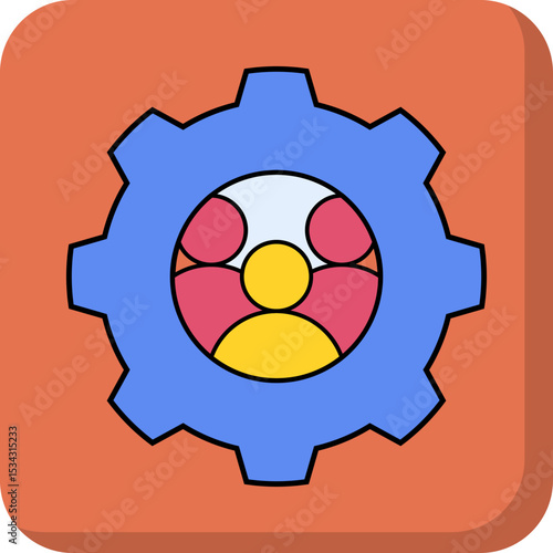 Group setting single icon vector illustration