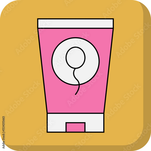 Sex cream single icon vector illustration