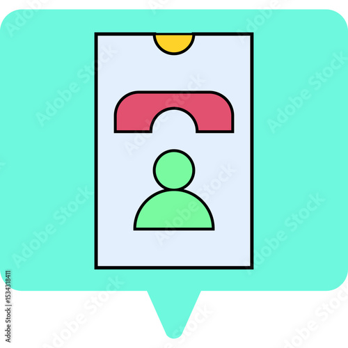Call single icon vector illustration