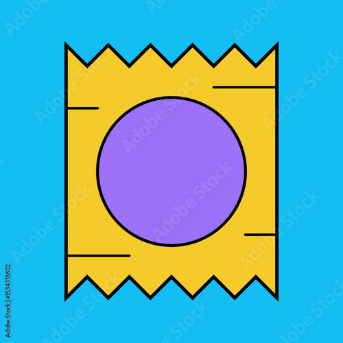 Condom single icon vector illustration