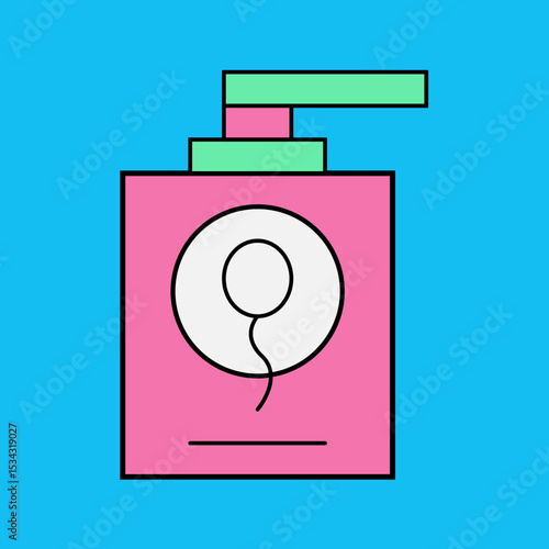 Perfume single icon vector illustration