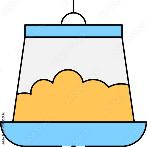 Chicken feed single icon vector illustration