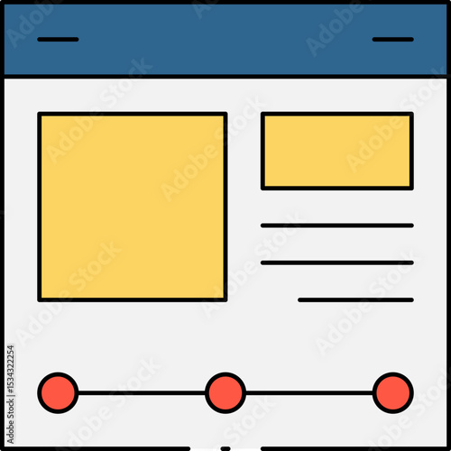 Website single icon vector illustration