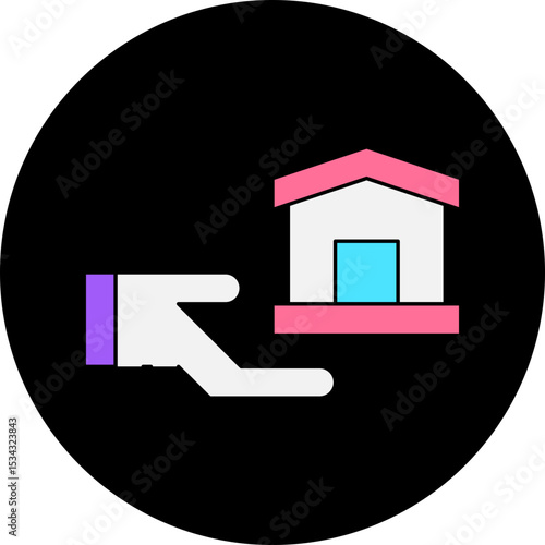 Realestate single icon vector illustration